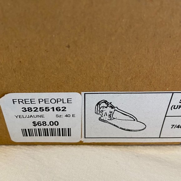 Free People Dahlia Sunkissed Metallic Leather Lace-Up Sandals Size 7 - Picture 10 of 14